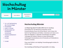 Tablet Screenshot of hochschultag-muenster.de